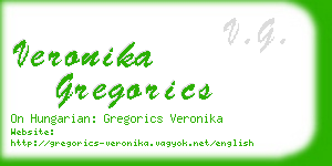 veronika gregorics business card